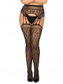 Nádherné punčochy S817 garter stockings XL/XXL - Obsessive